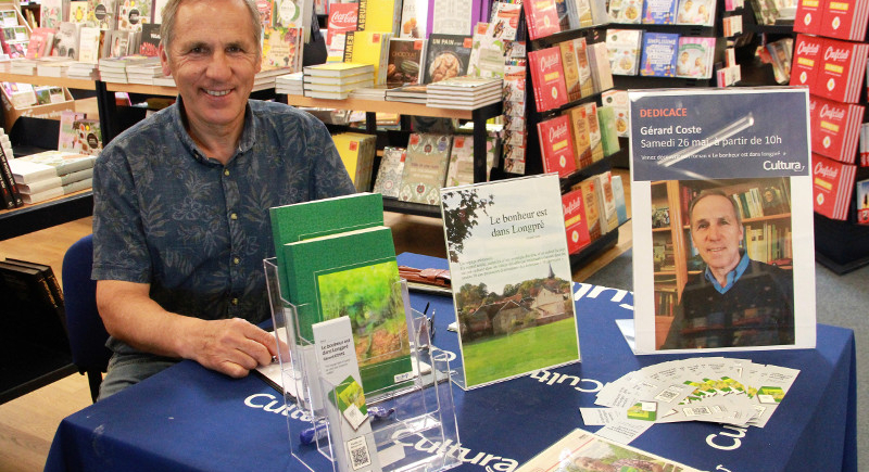 Gérard Coste chez Cultura à Troyes